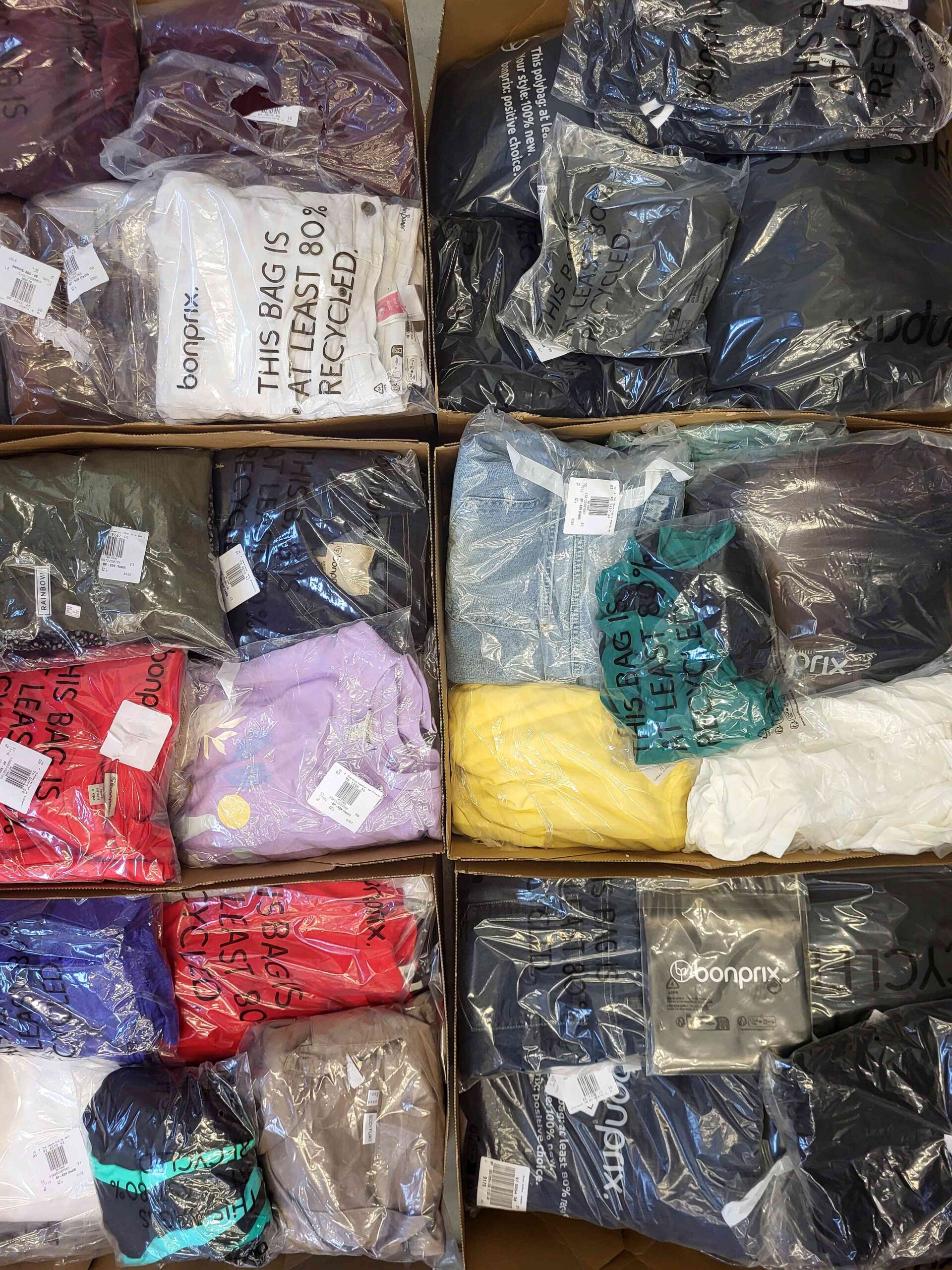 The photo shows a package with clothing in the category BPSDV.