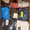 The photo shows a package with clothing in the category AP.