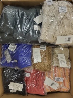 The photo shows a package with clothing in the category YA.