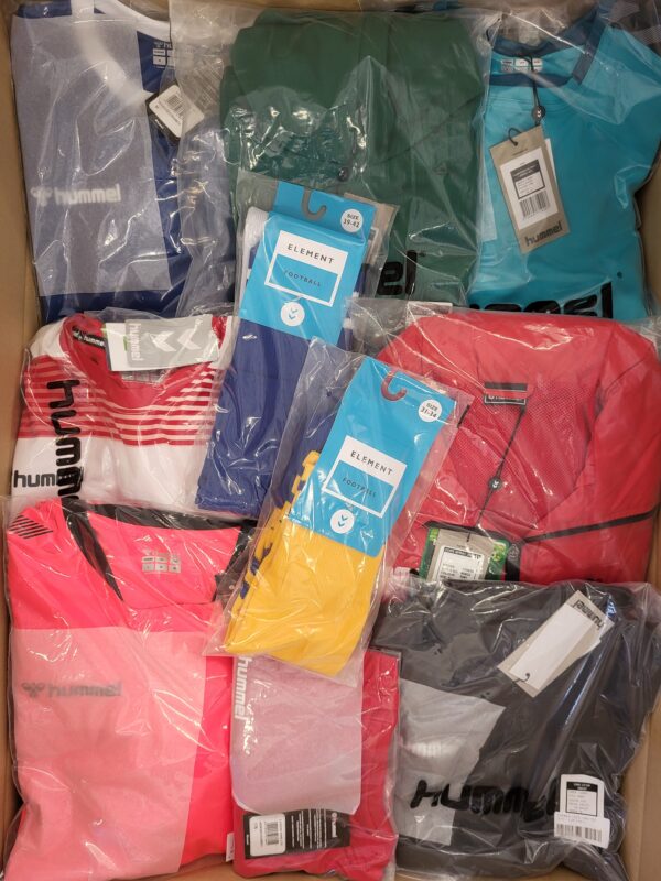 The photo shows a package with clothing in the category H.