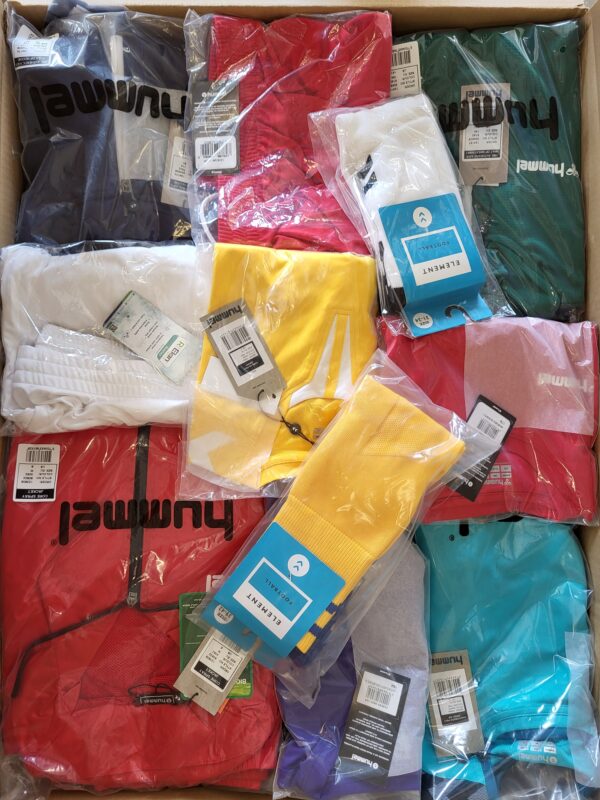 The photo shows a package with clothing in the category H.