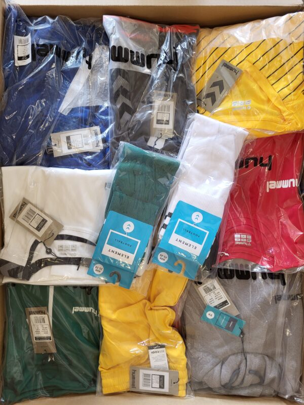 The photo shows a package with clothing in the category H.