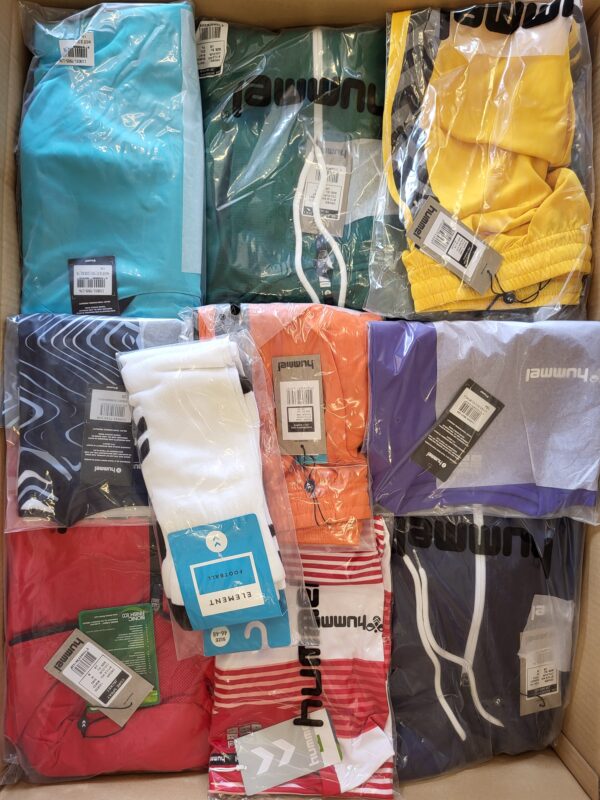 The photo shows a package with clothing in the category H.