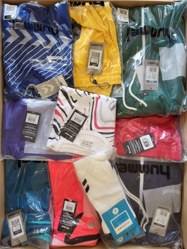 The photo shows a package with clothing in the category H.