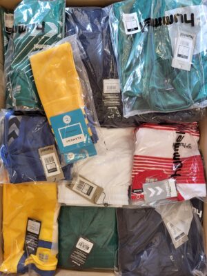 The photo shows a package with clothing in the category H.