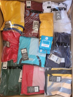 The photo shows a package with clothing in the category H.