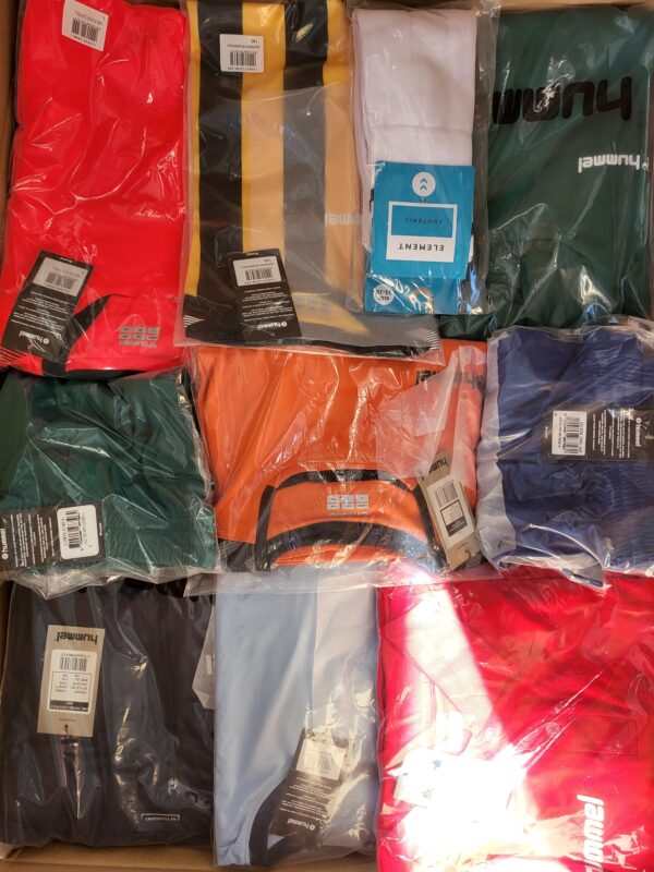 The photo shows a package with clothing in the category H.
