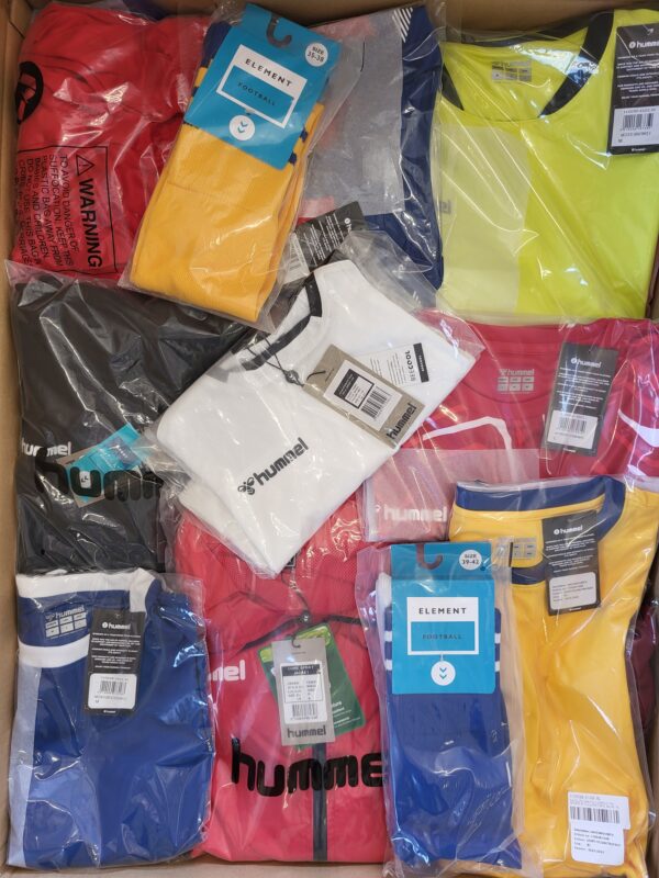 The photo shows a package with clothing in the category H.