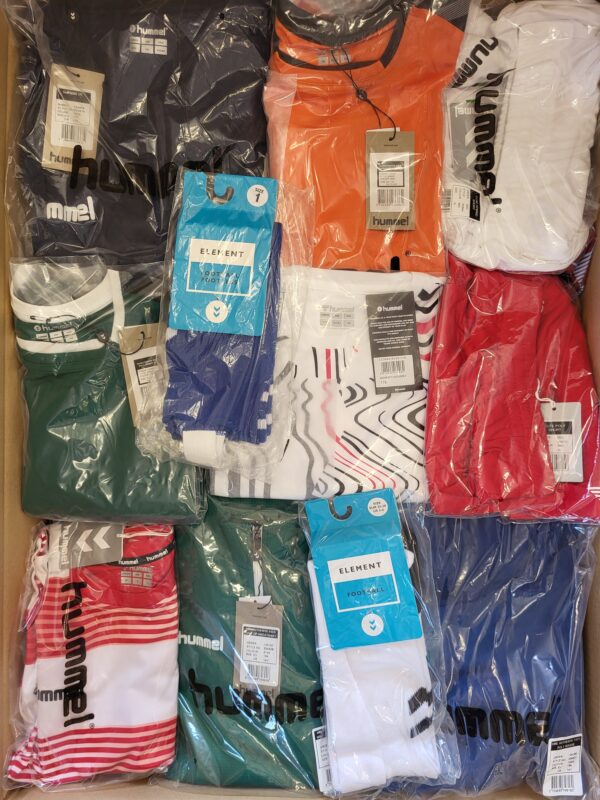 The photo shows a package with clothing in the category H.