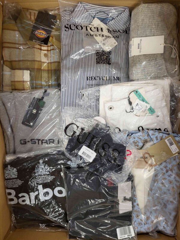 The photo shows a package with clothing in the category A.