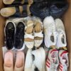 The photo shows a package with footwear in the category CSU.