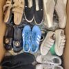 The photo shows a package with footwear in the category CSU.