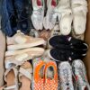 The photo shows a package with footwear in the category CSU.
