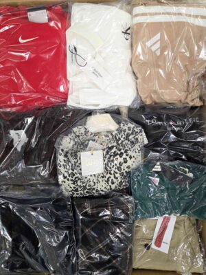 The photo shows a package with clothing in the category B.
