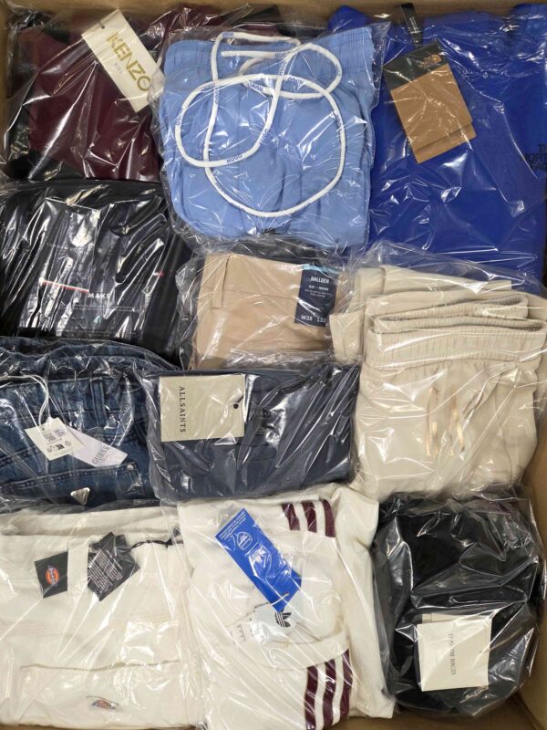 The photo shows a package with clothing in the category B.