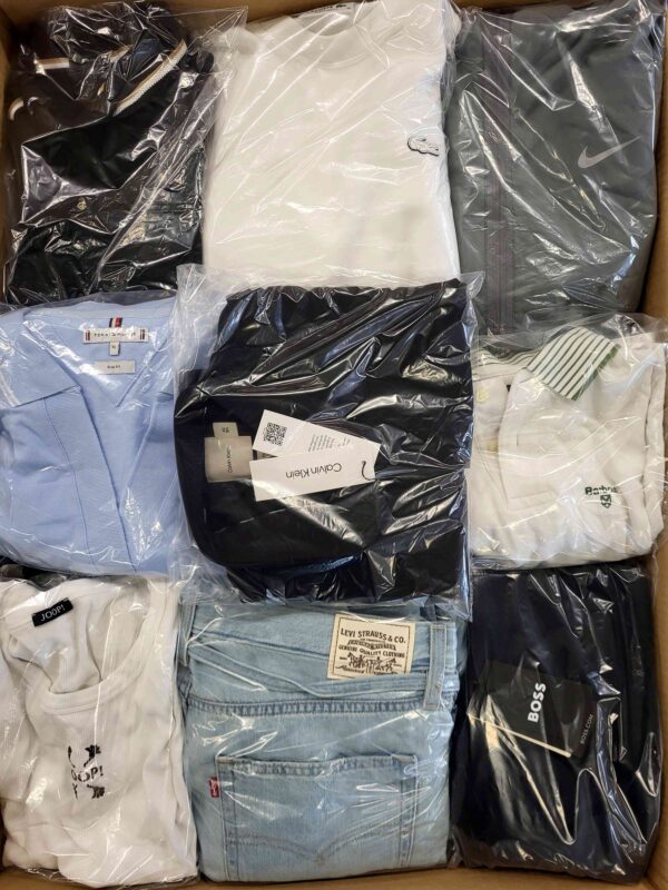 The photo shows a package with clothing in the category C.