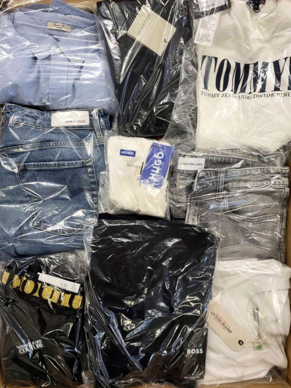 The photo shows a package with clothing in the category C.