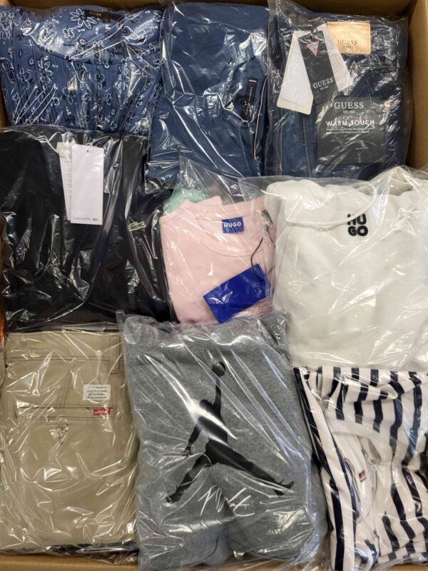 The photo shows a package with clothing in the category C.