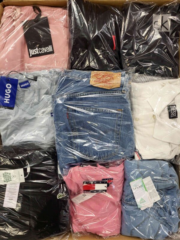 The photo shows a package with clothing in the category C.