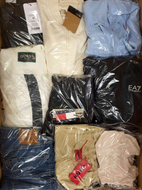 The photo shows a package with clothing in the category C.