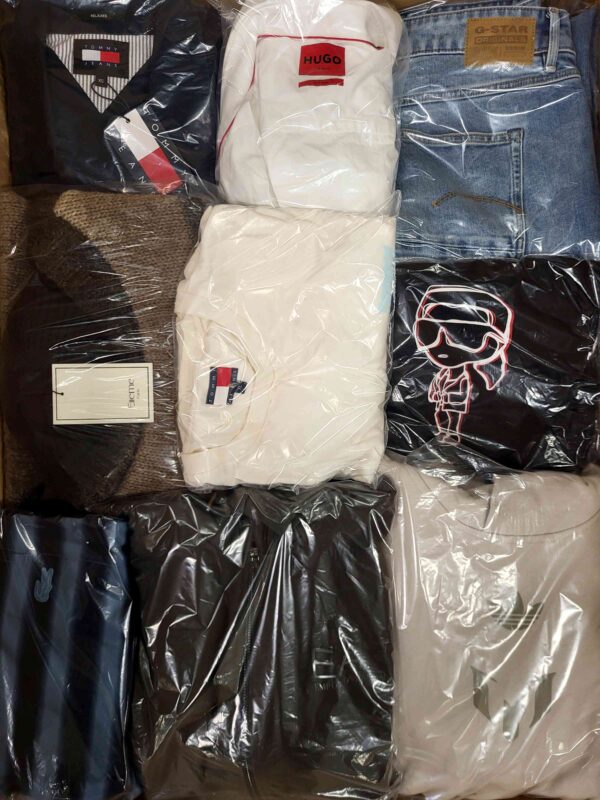 The photo shows a package with clothing in the category C.