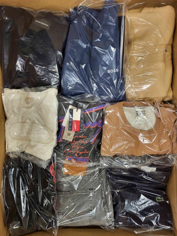 The photo shows a package with clothing in the category C.