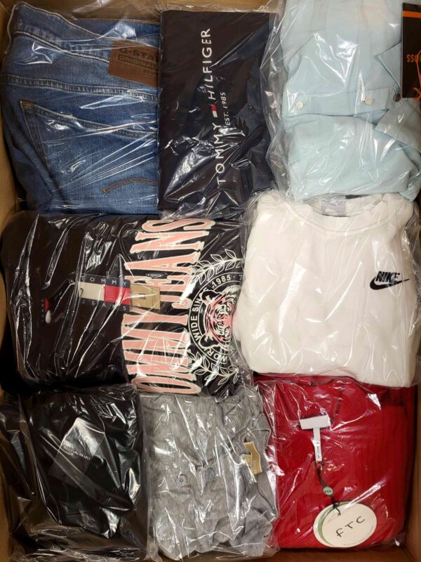 The photo shows a package with clothing in the category C.