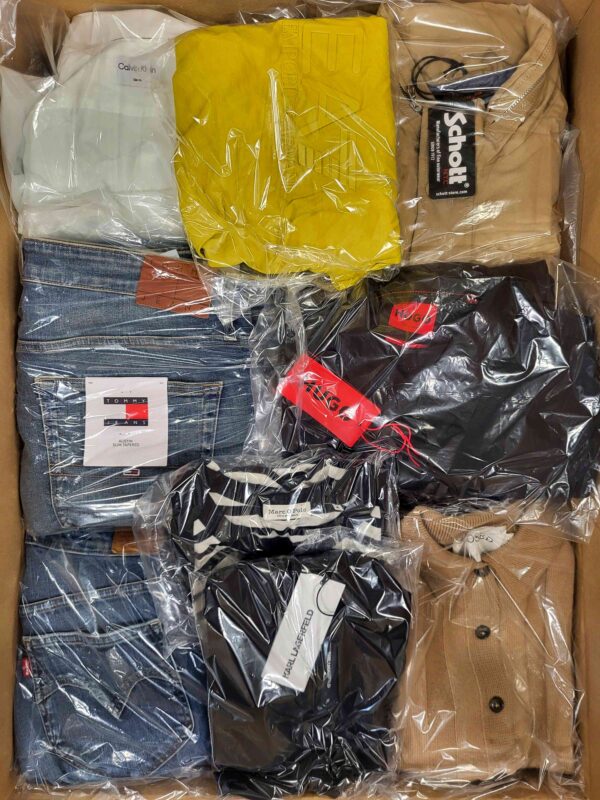 The photo shows a package with clothing in the category C.