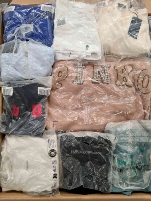 The photo shows a package with clothing in the category D.