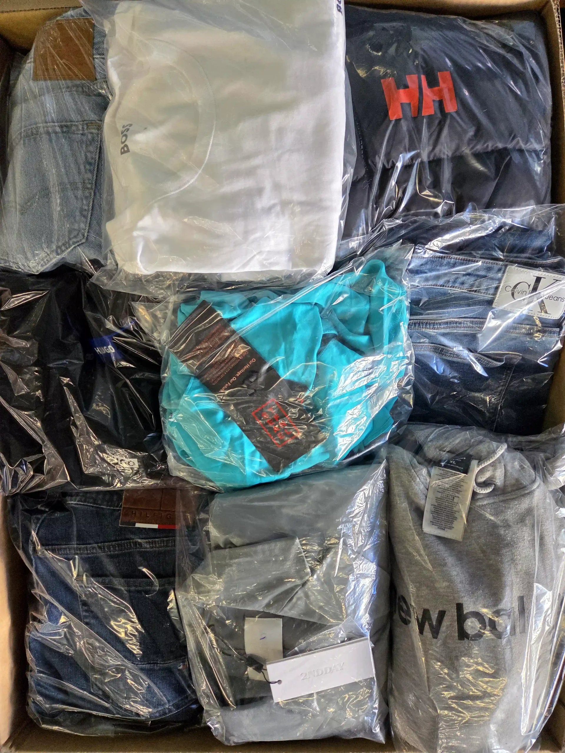 The photo shows a package with clothing in the category C.