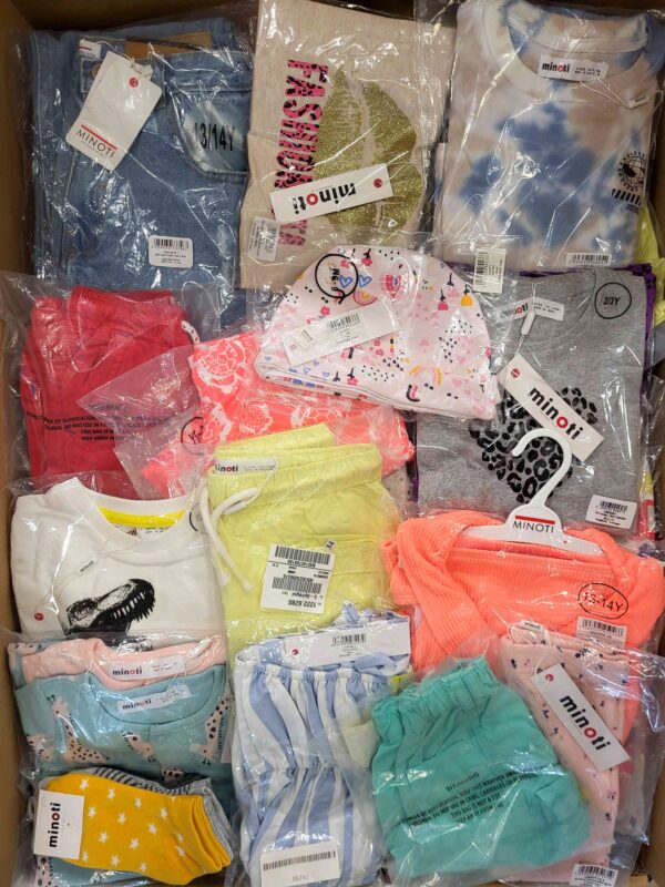 The photo shows a package with clothing in the category N.