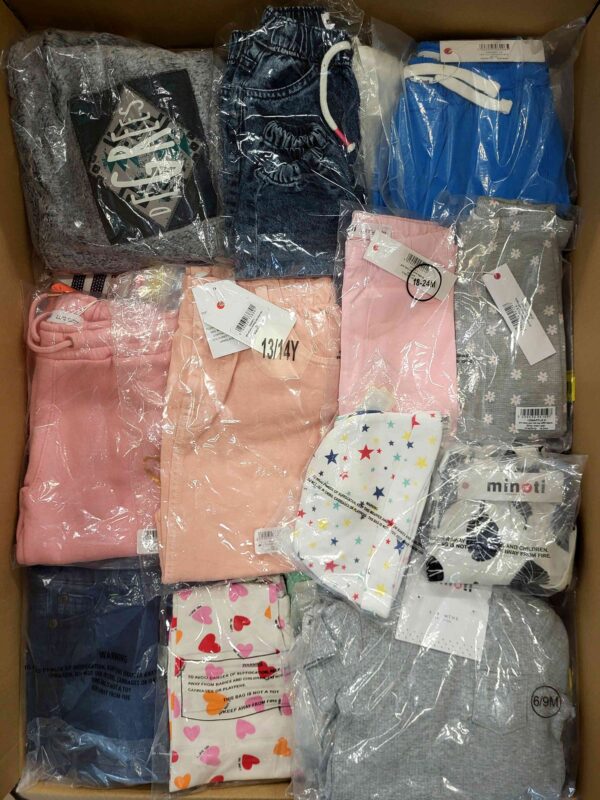 The photo shows a package with clothing in the category N.