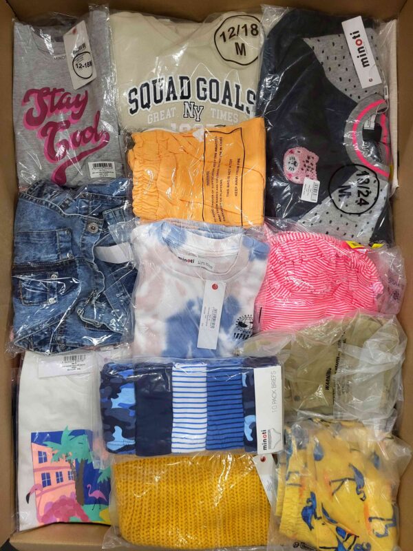 The photo shows a package with clothing in the category N.