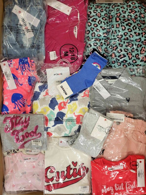 The photo shows a package with clothing in the category N.