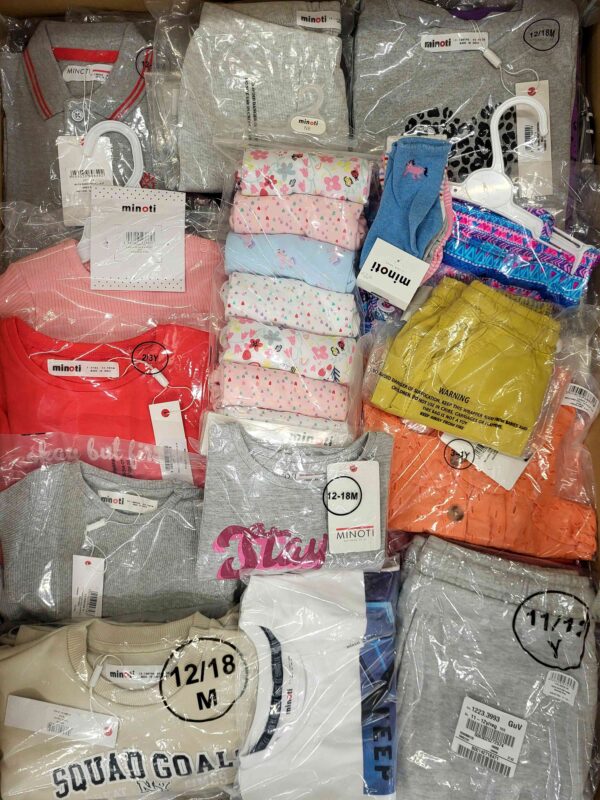 The photo shows a package with clothing in the category N.