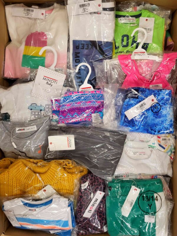 The photo shows a package with clothing in the category N.