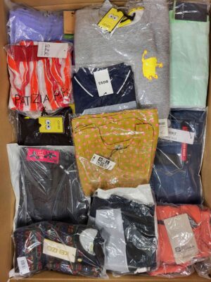 The photo shows a package with clothing in the category K.