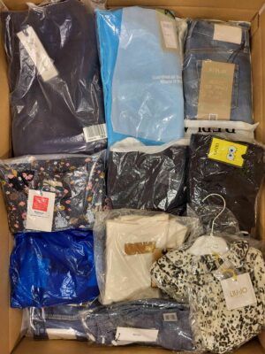 The photo shows a package with clothing in the category K.