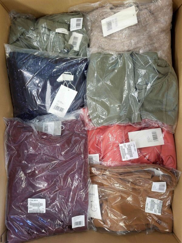 The photo shows a package with clothing in the category YA.