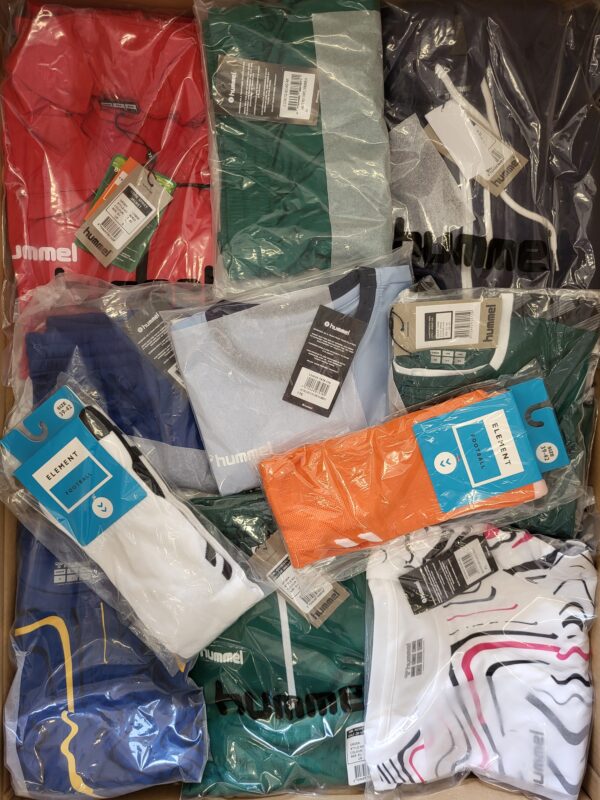 The photo shows a package with clothing in the category H.