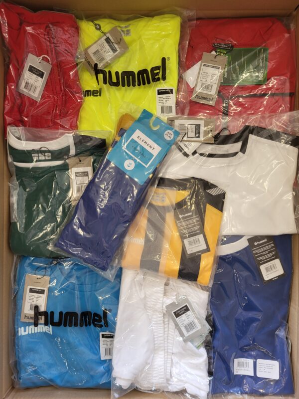 The photo shows a package with clothing in the category H.