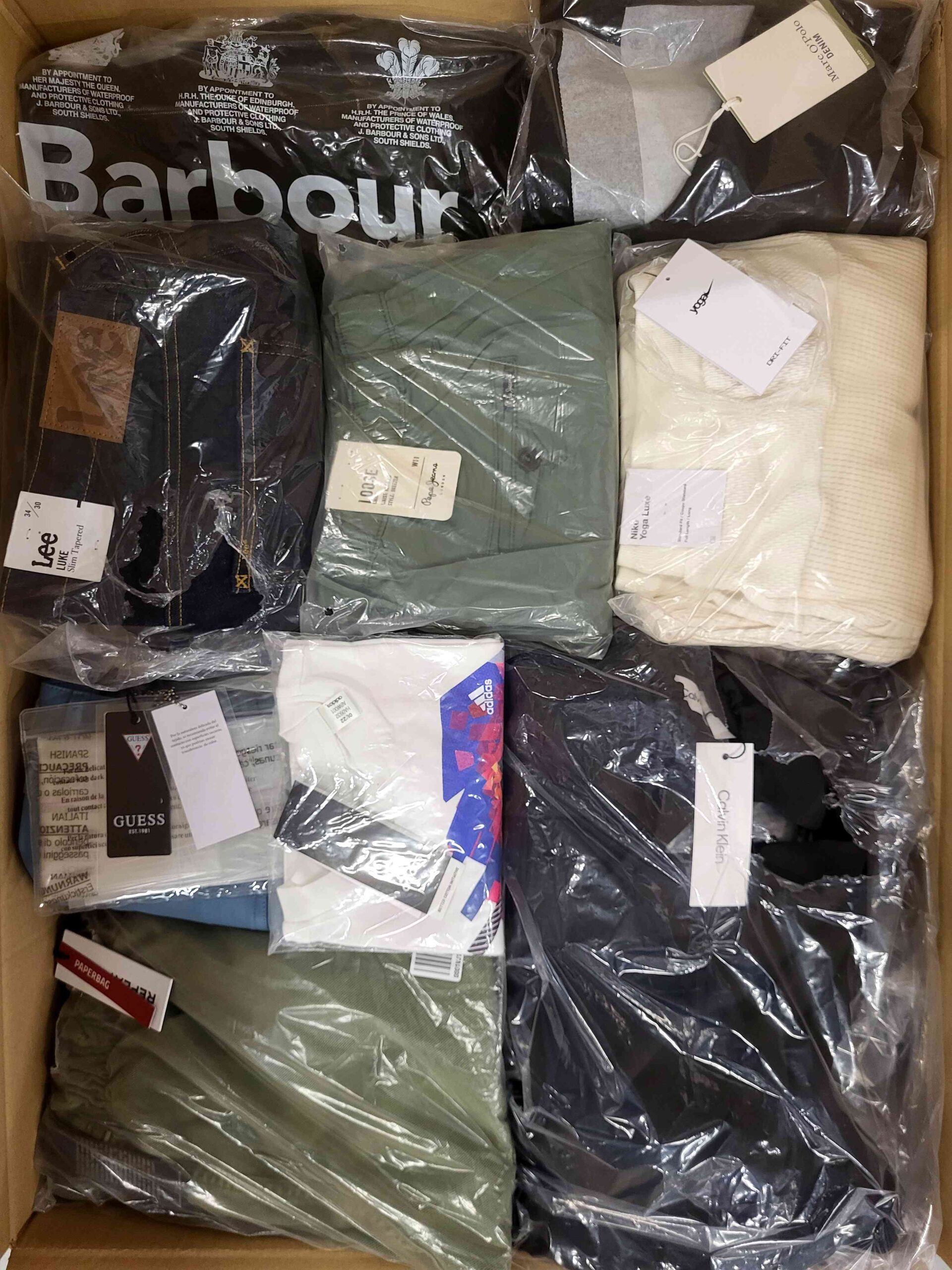 A768 3 The photo shows a package with clothing in the category A.