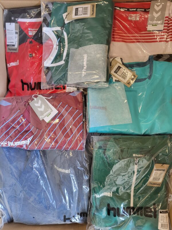 The photo shows a package with clothing in the category H.