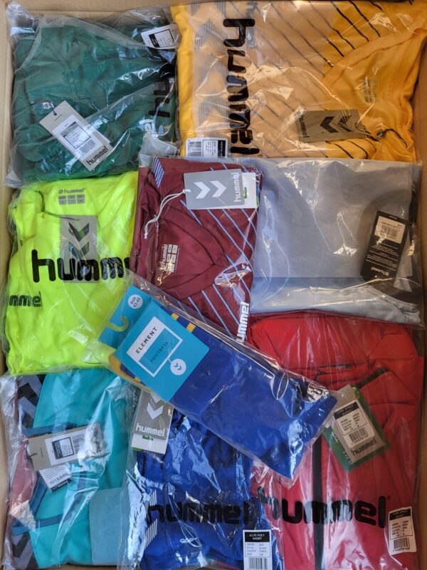 The photo shows a package with clothing in the category H.