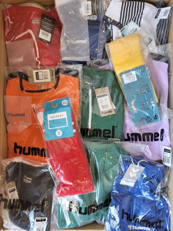 The photo shows a package with clothing in the category H.