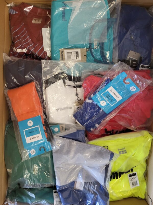 The photo shows a package with clothing in the category H.