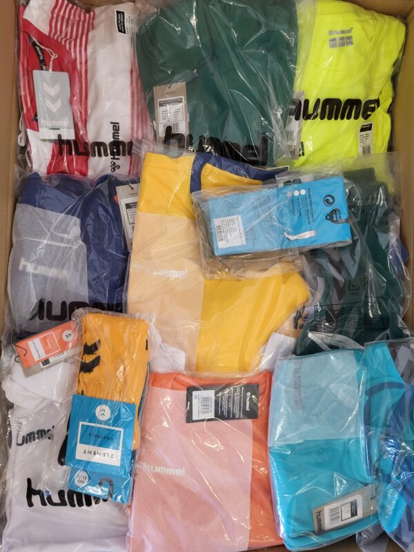 The photo shows a package with clothing in the category H.