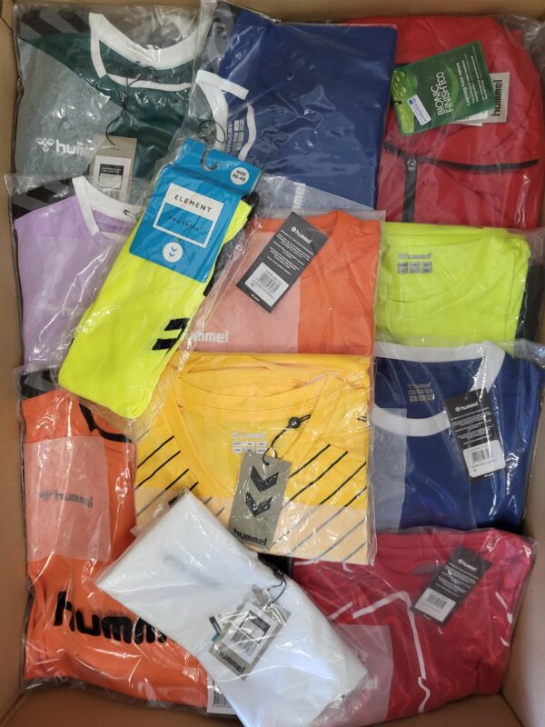 The photo shows a package with clothing in the category H.