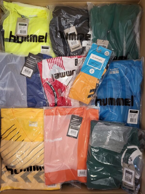 The photo shows a package with clothing in the category H.