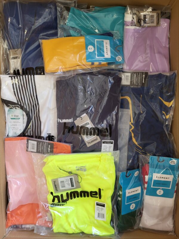 The photo shows a package with clothing in the category H.